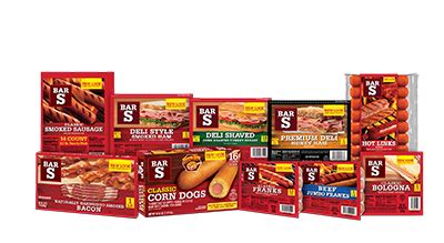 Bar s foods - Baltimore Bologna Dog. Combine 2 of your favorite Bar-S Meats for this tasty take on Baltimore's home dog! 8 servings $.69 per serving. 